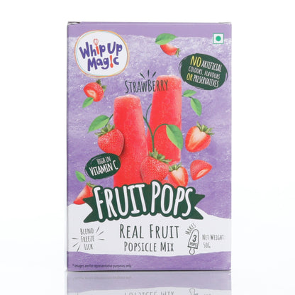 Fruit Pops Singles - Strawberry - Makes 3 Pops whipupmagic