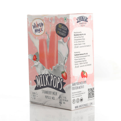 Milk Pops - Strawberry - Makes 6 Pops whipupmagic