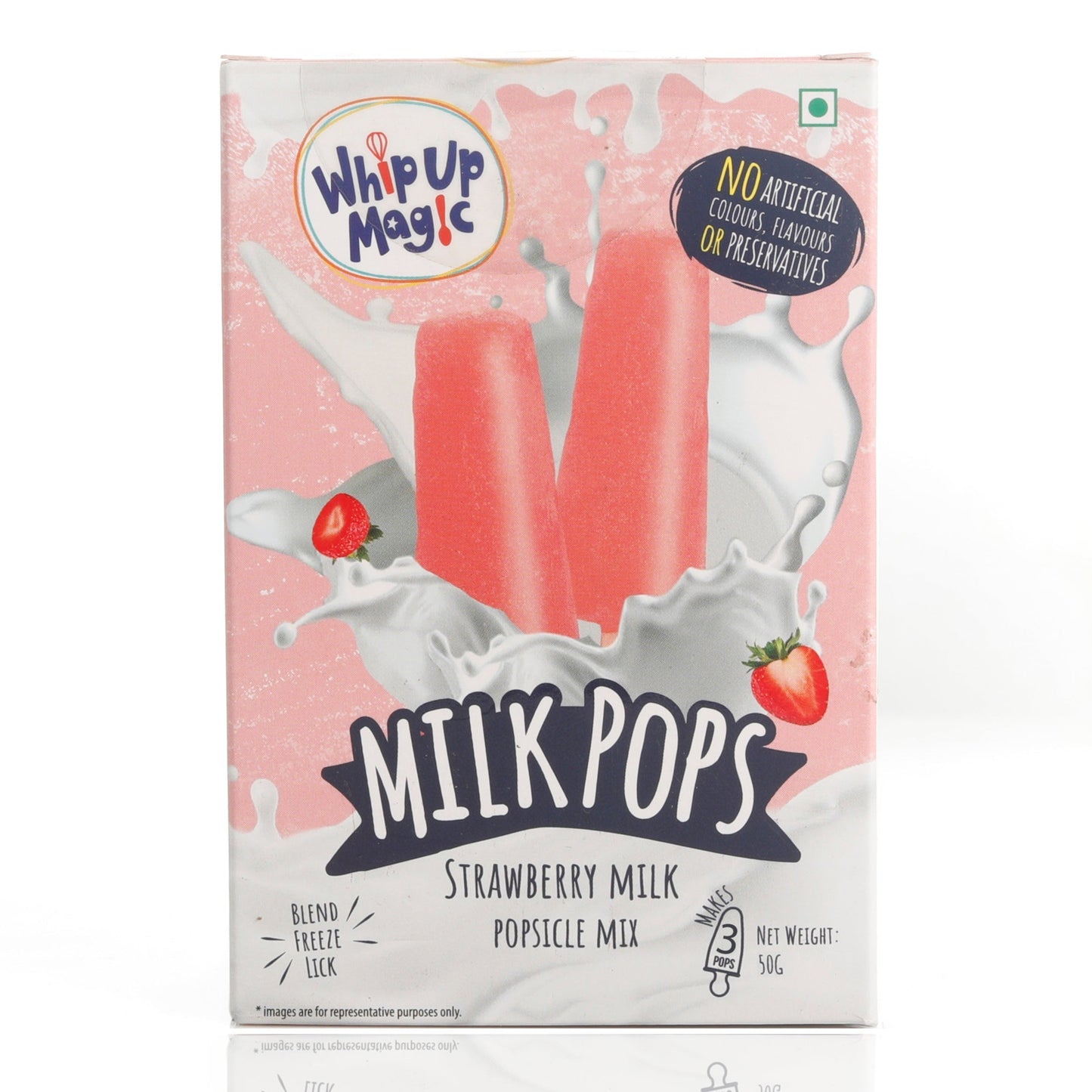 Strawberry Milk Pops - 50gms whipupmagic