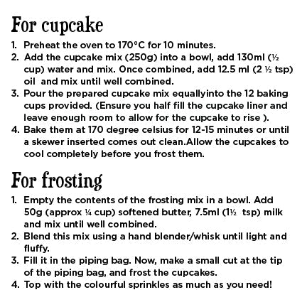 Frozen Themed Cupcake making kit WhipUpMagic