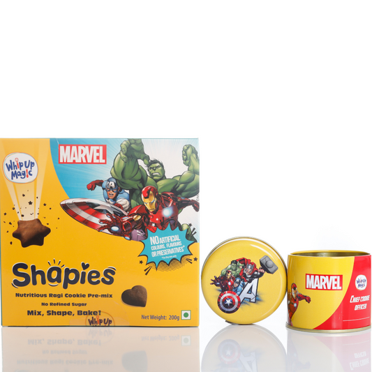 Marvel - Shapies Premix + Cookie Tin WhipUpMagic