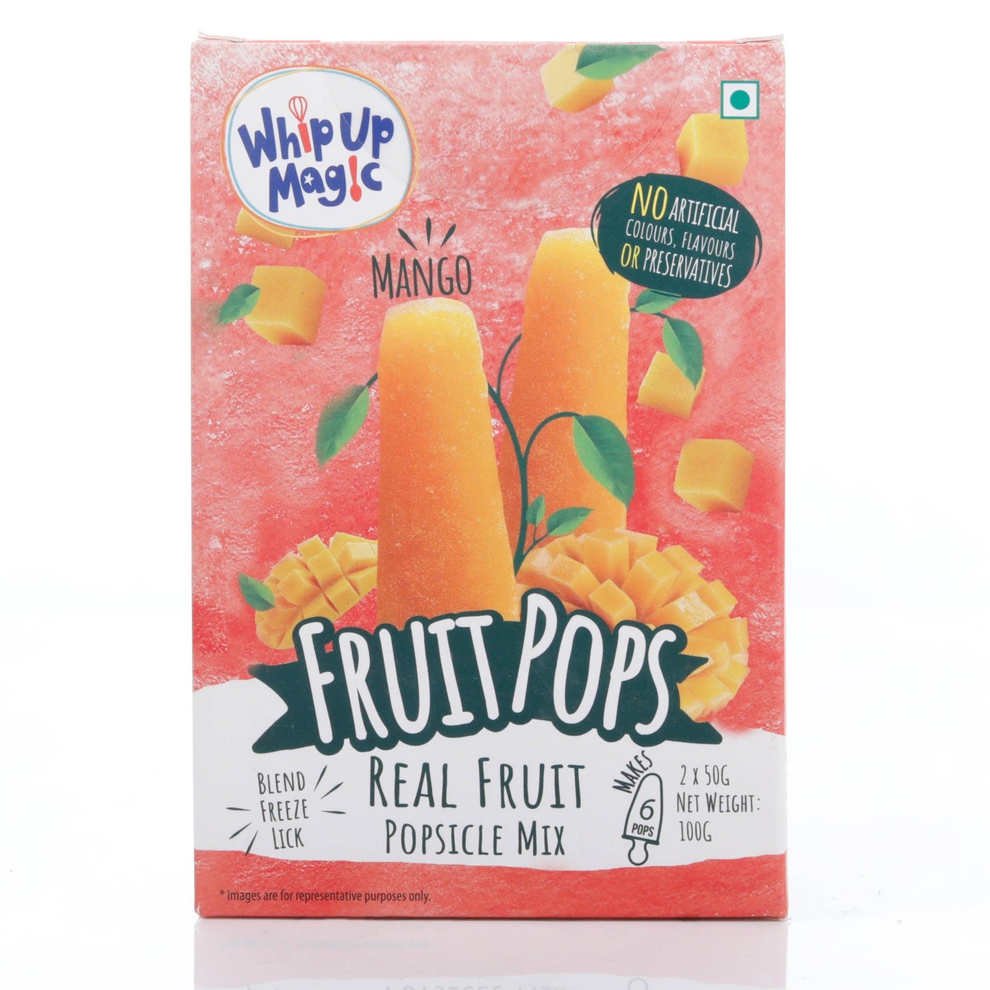 Fruit Pops Minis - Mango - Makes 6 Pops whipupmagic