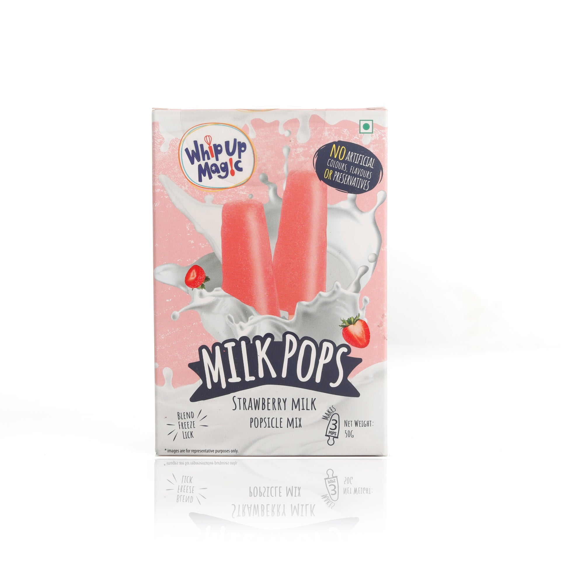 Milk Pops - Strawberry - Makes 6 Pops whipupmagic